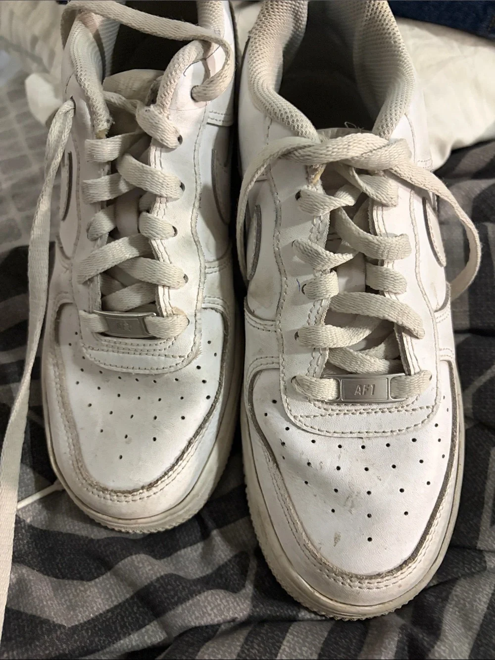 Nike White Low-Top Swoosh Sneakers